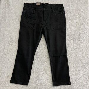 NEW Kenneth Cole Men's Size 40x29 Straight Fit Stretch Denim Jeans Black